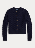 Cable Knit Cashmere Blend Cardigan