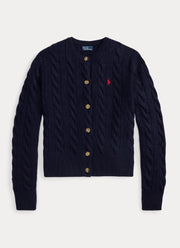 Cable Knit Cashmere Blend Cardigan