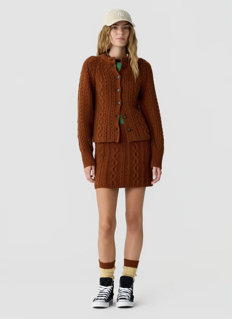 Cable Sculpted Cardigan