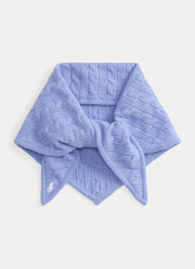 Cable Triangle Scarf