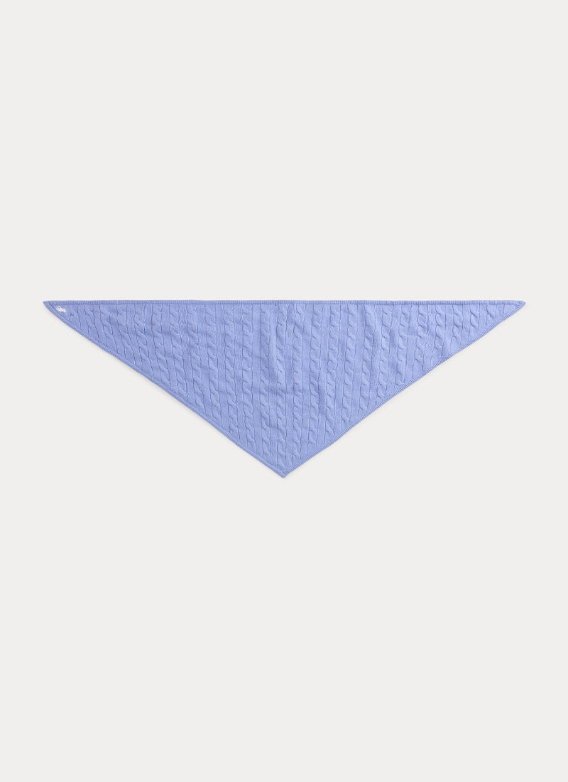 Cable Triangle Scarf