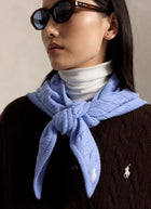 Cable Triangle Scarf