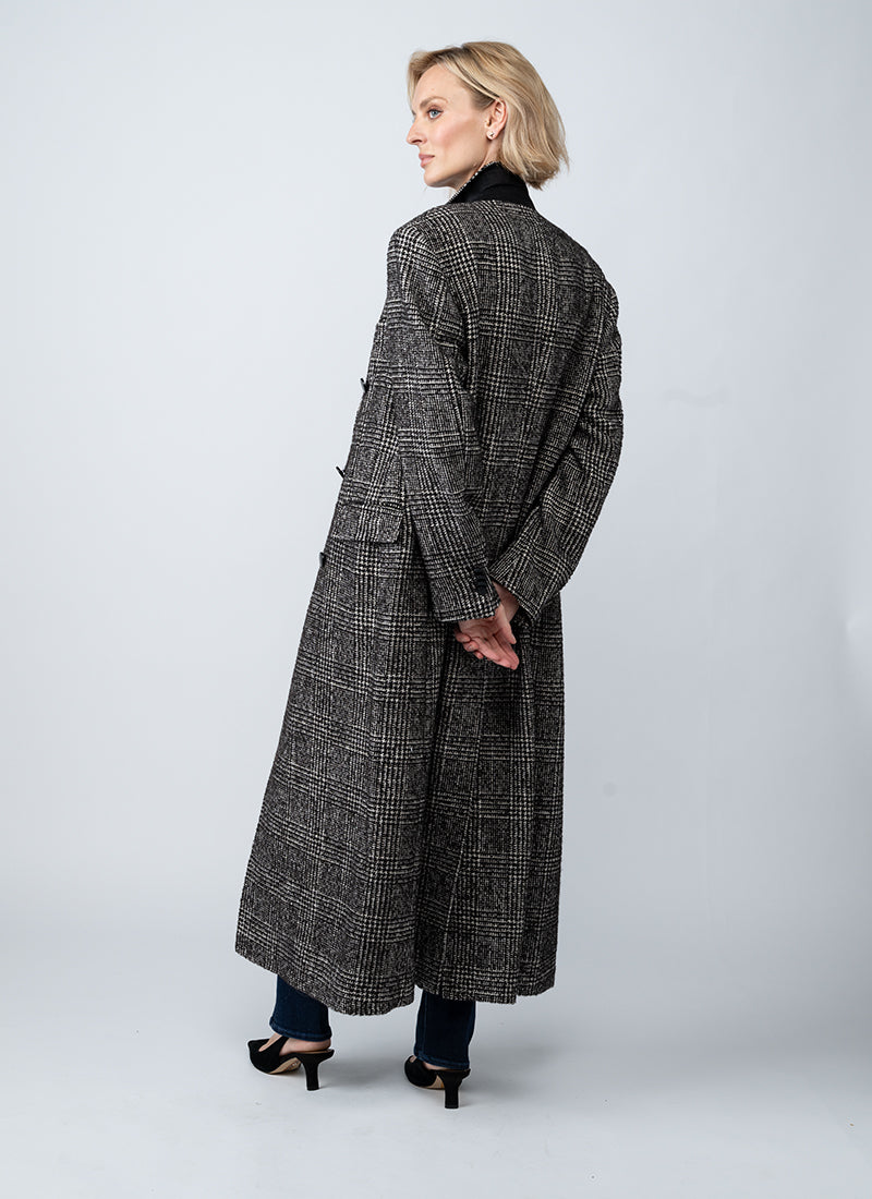 Caitlyn Check Extra Long Coat
