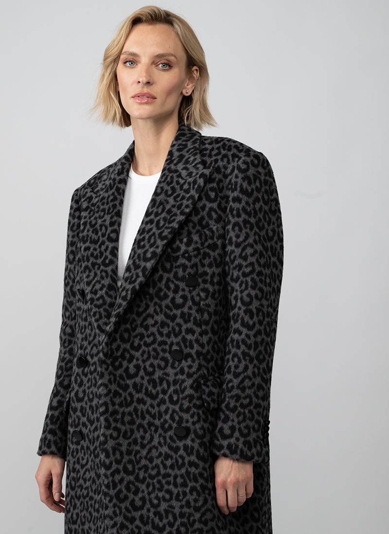 Caitlyn Leopard Extra Long Coat
