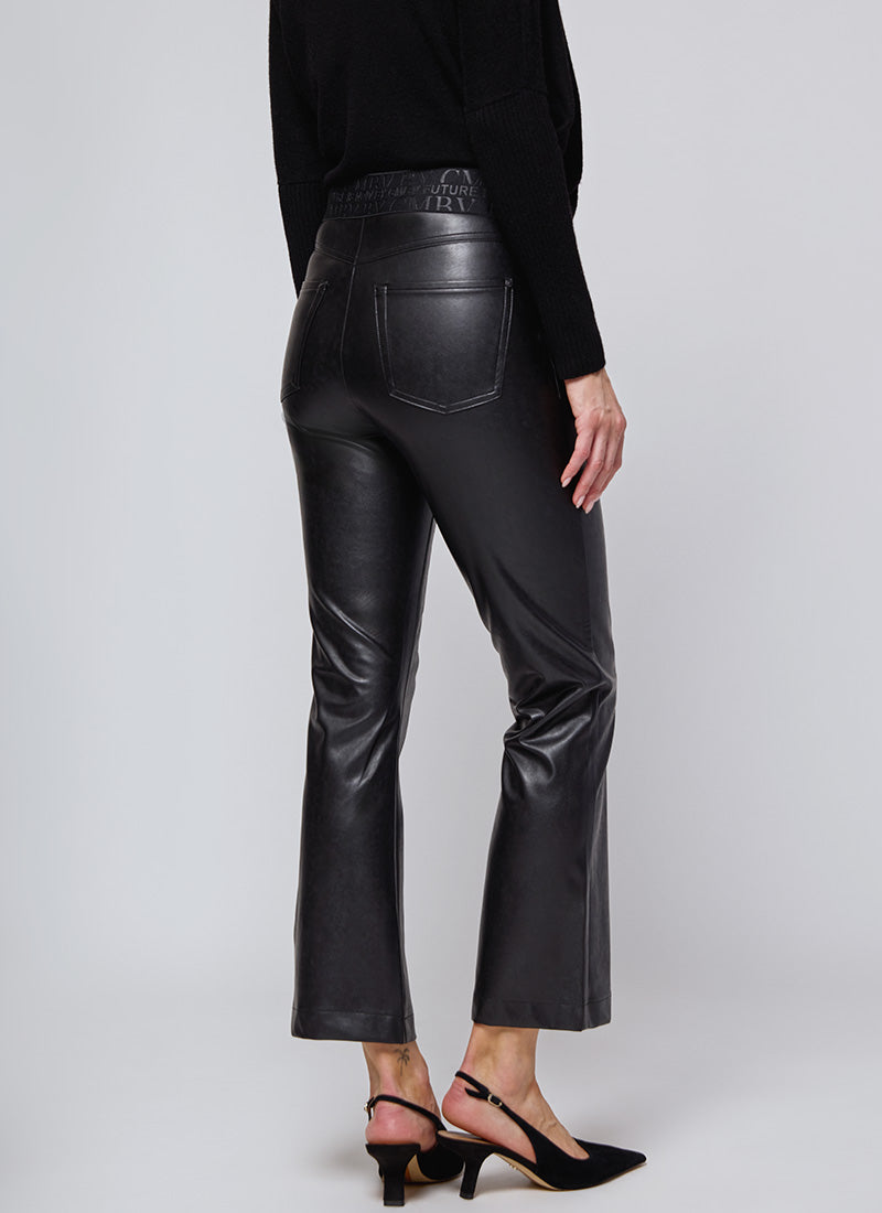 Cambio Felice Flared Faux Leather Pant
