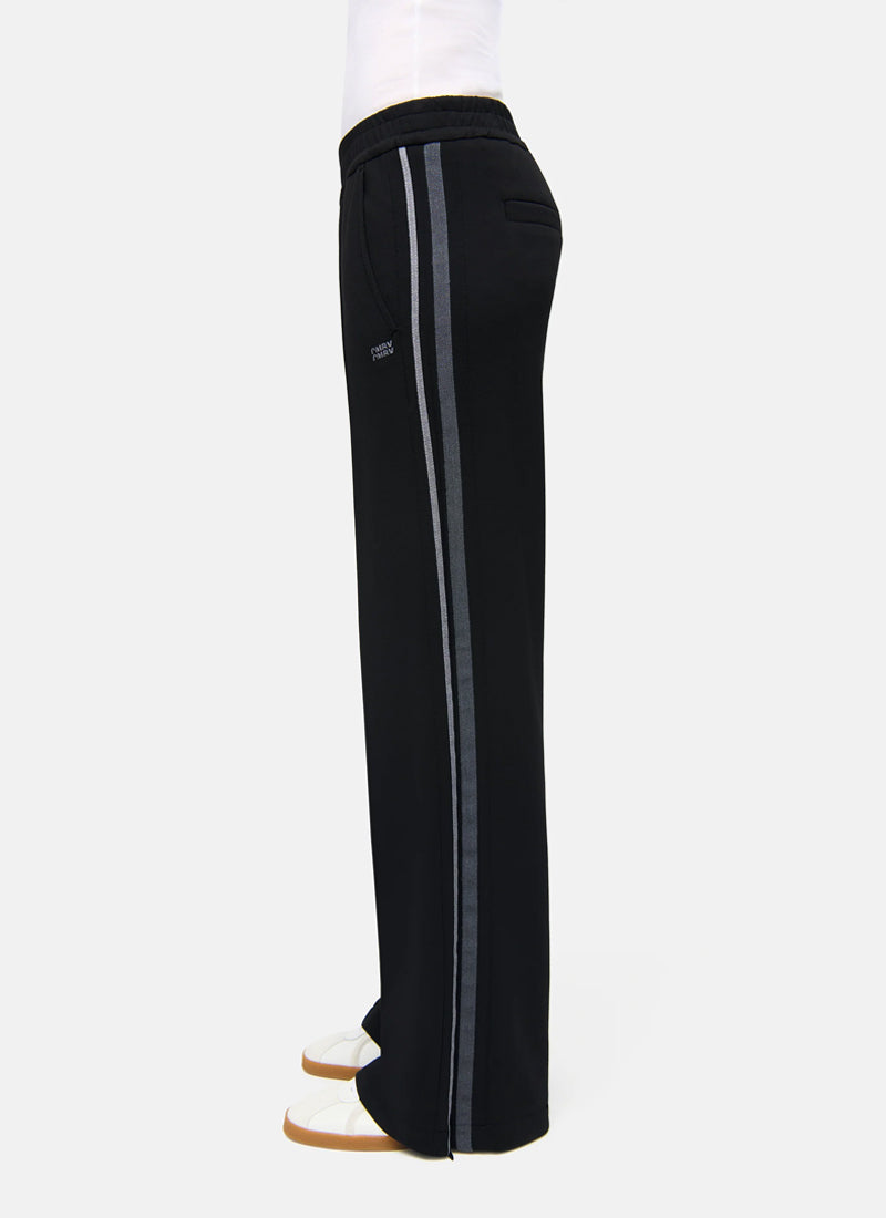 Cambio Amelia Side Stripe Zipper Jersey Pant