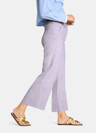 Cambio Cara Linen Wide Leg Pant