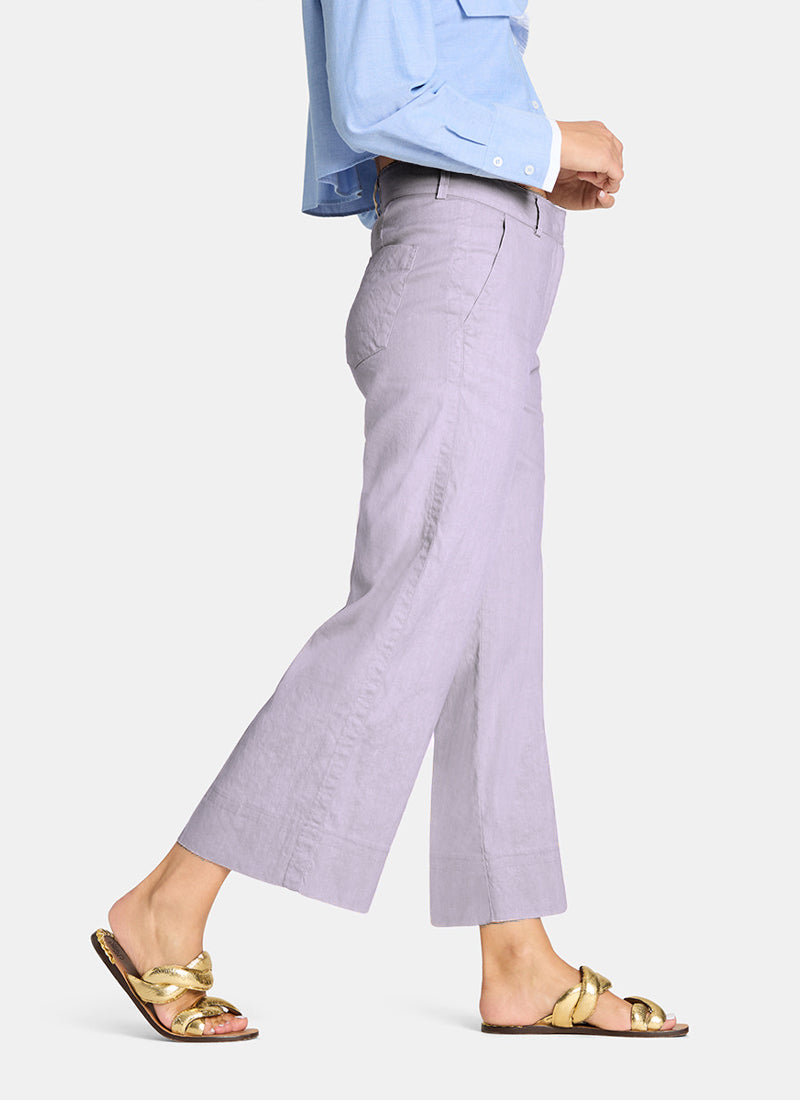 Cambio Cara Linen Wide Leg Pant