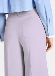 Cambio Cara Linen Wide Leg Pant