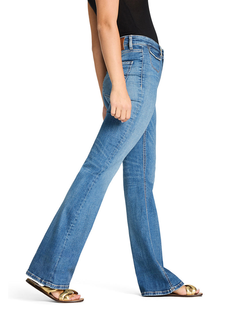 Fabienne Flap Pocket Flare Jeans by Cambio | Andrews