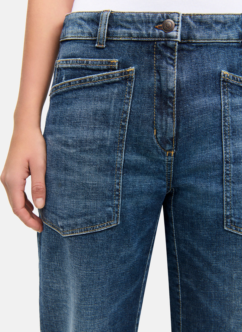 Cambio Ocean Barrel Wide Leg Jeans