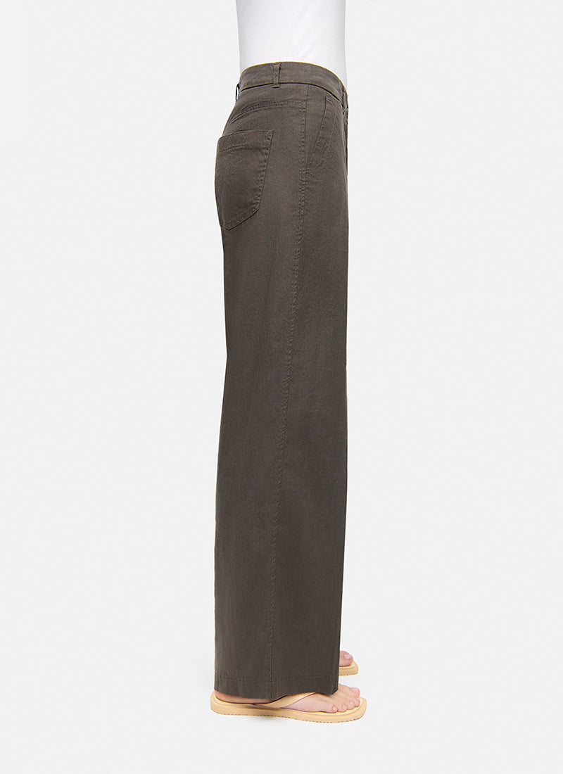 Adrienne Linen A Line Long Pant by Cambio