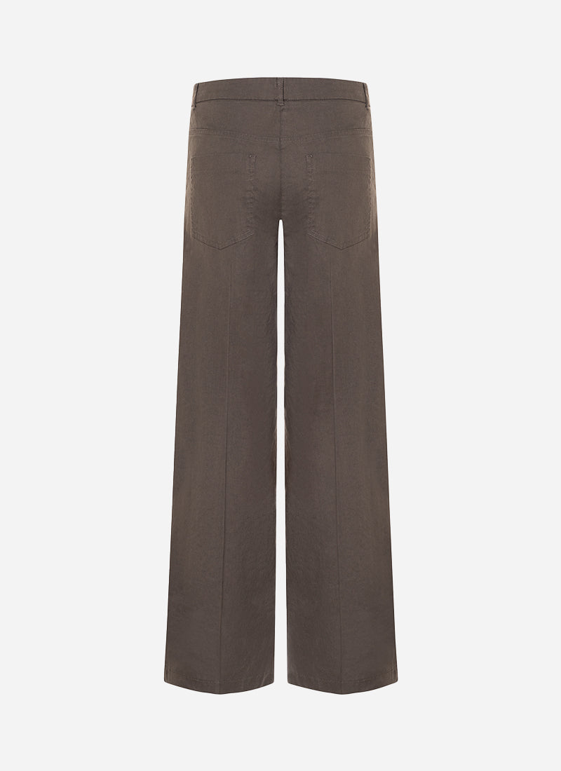 Adrienne Linen A Line Long Pant by Cambio
