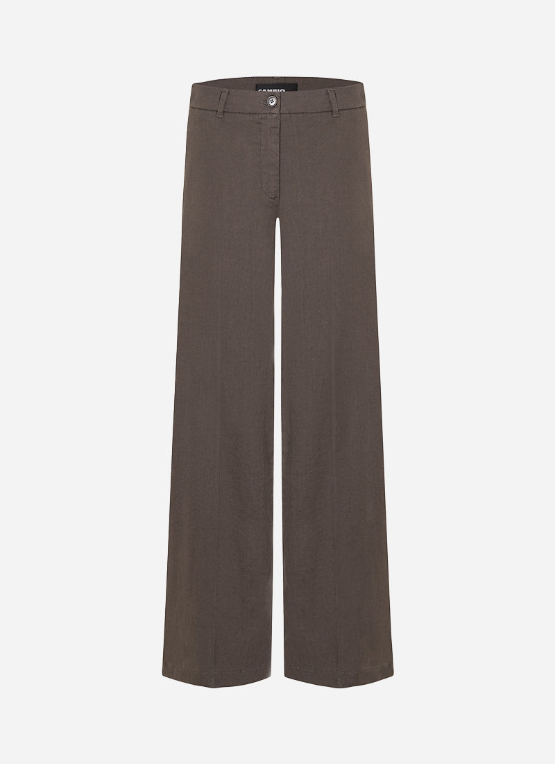 Adrienne Linen A Line Long Pant by Cambio
