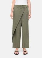 Cambio Anais Crop Linen Cross Front Pant