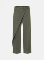 Cambio Anais Crop Linen Cross Front Pant