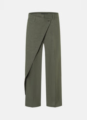 Cambio Anais Crop Linen Cross Front Pant