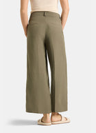 Cambio Anais Crop Linen Cross Front Pant