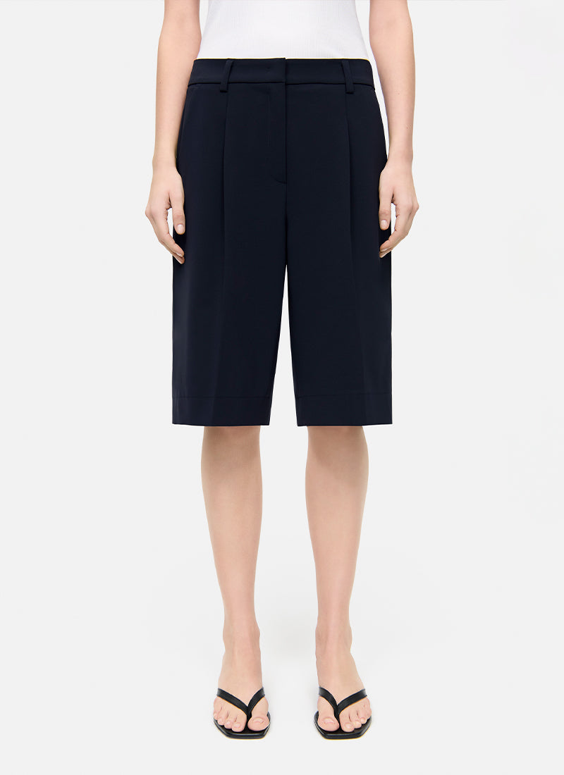 Cambio Anna Crepe Bermuda Shorts