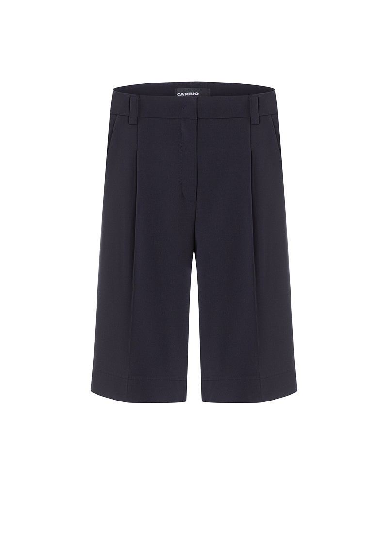Cambio Anna Crepe Bermuda Shorts