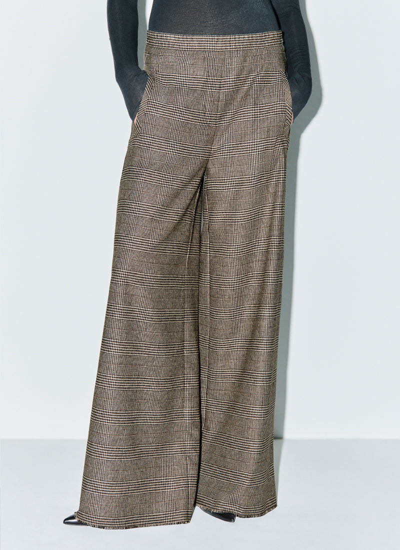Aveline Wool Glencheck Pant