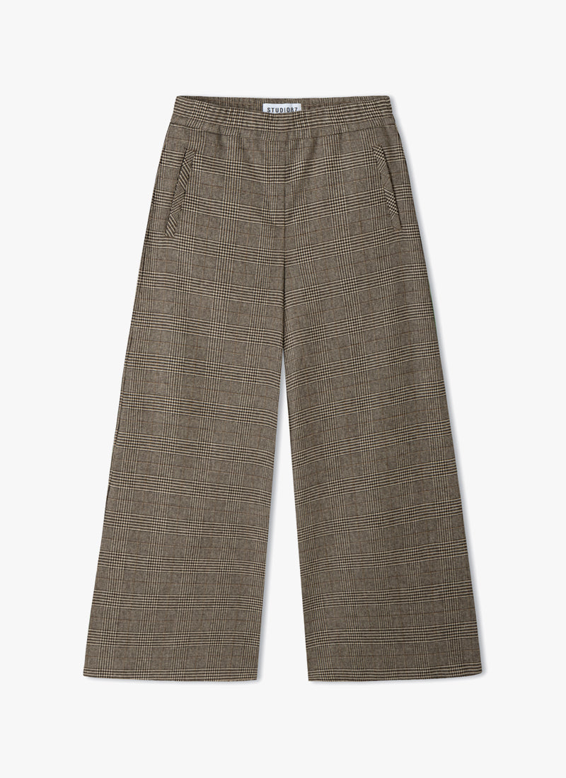 Aveline Wool Glencheck Pant