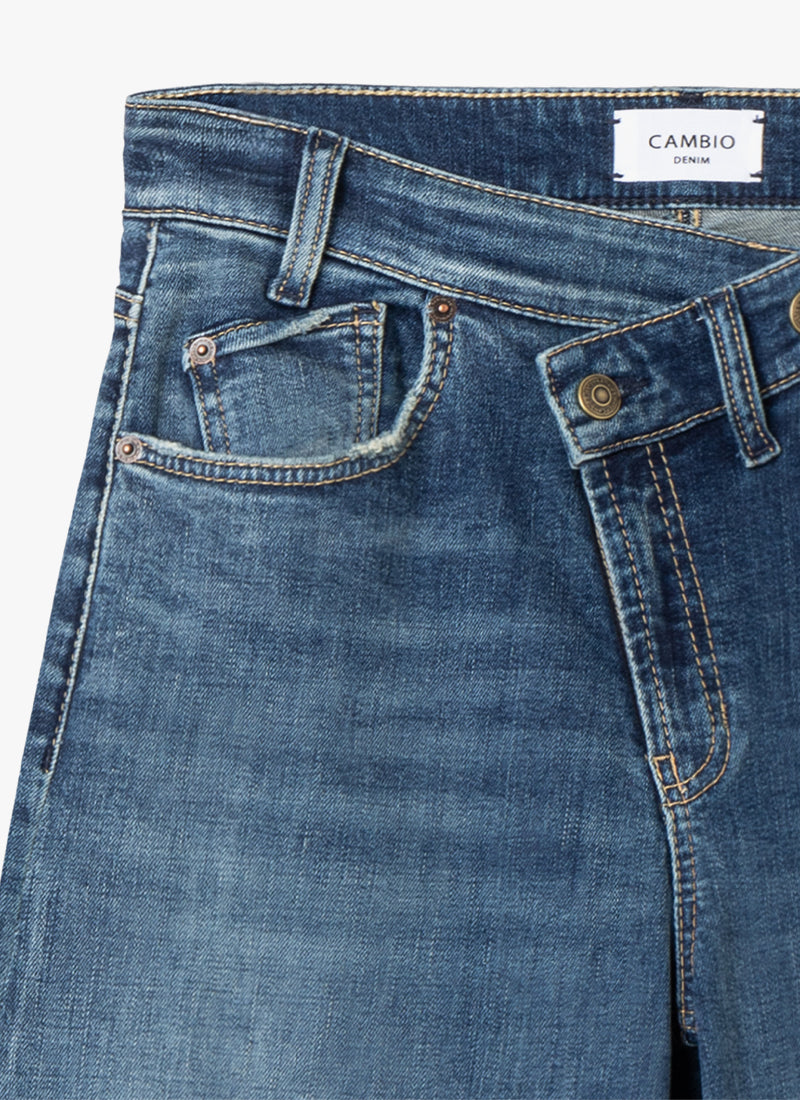 Baggy Stretch Asymmetrical Jeans by Cambio at Andrews