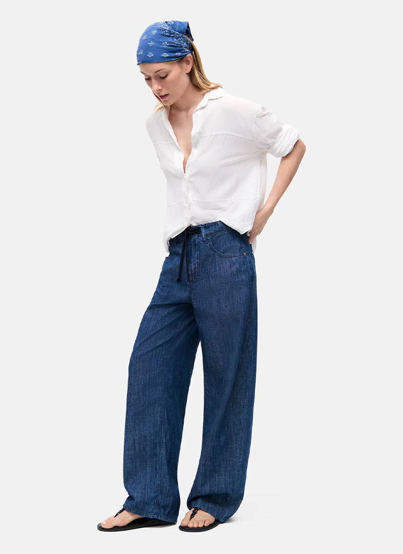 Cambio Wide Leg Baggy Jeans