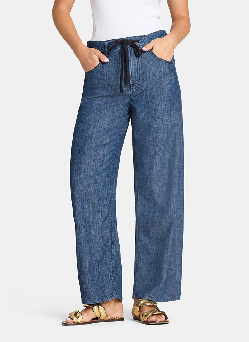 Cambio Wide Leg Baggy Jeans
