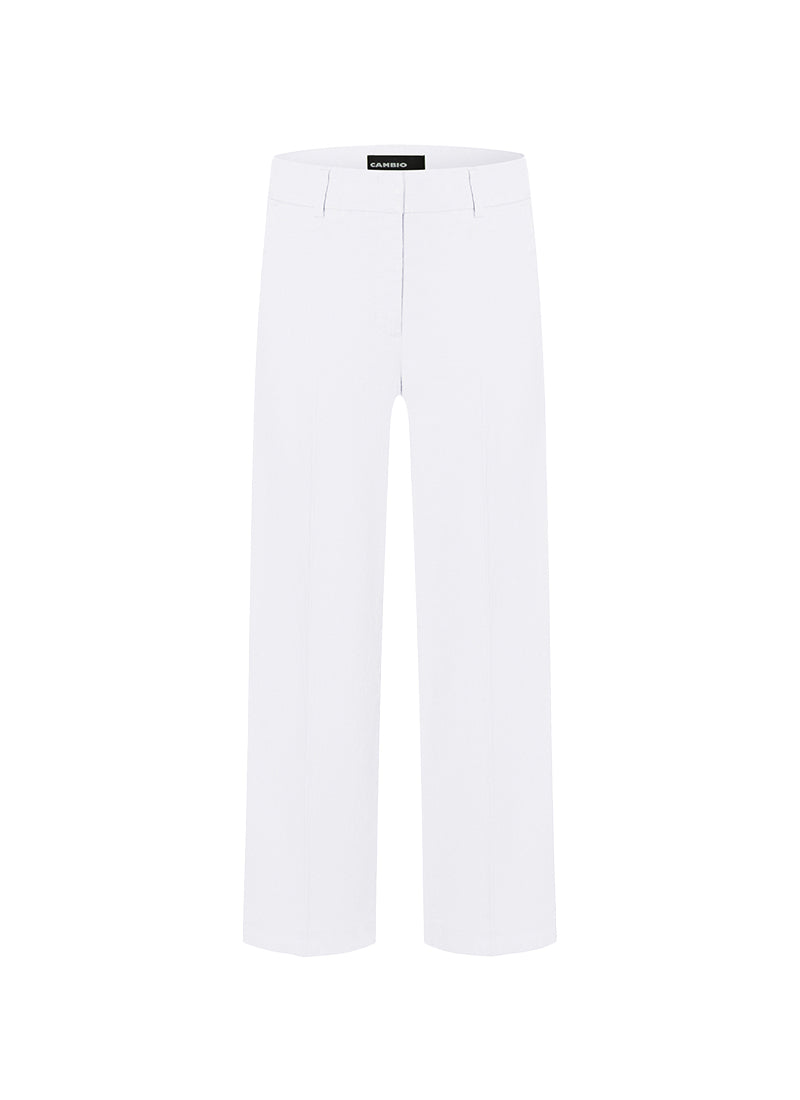 California Linen Wide Leg Pure White by Cambio