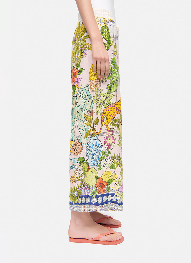 Candice Plain Linen Pants by Cambio