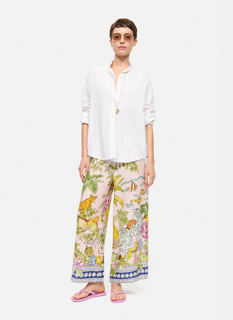 Candice Plain Linen Pants by Cambio