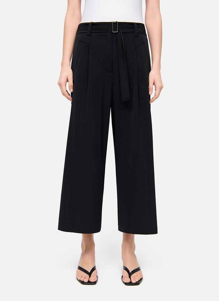 Cambio Celeste Belt Techno Crop Pant