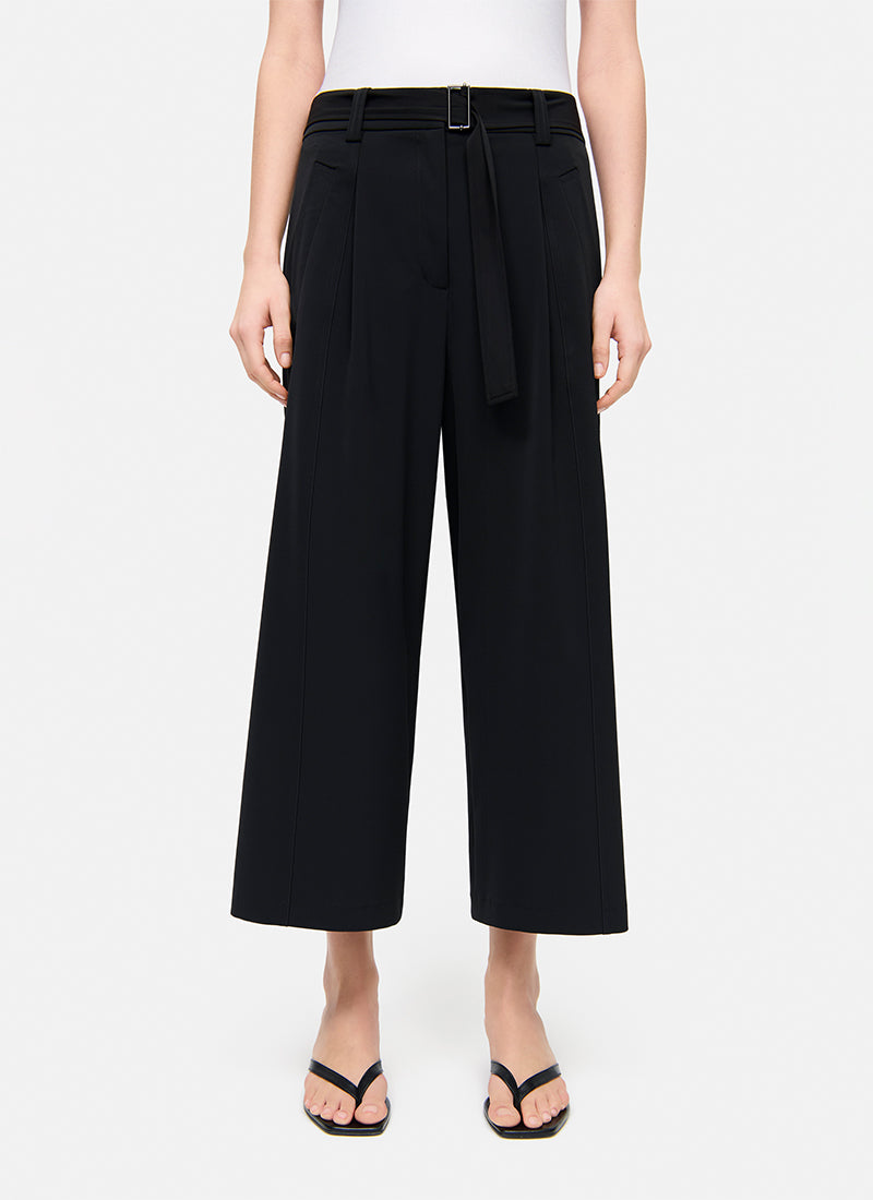 Cambio Celeste Belt Techno Crop Pant