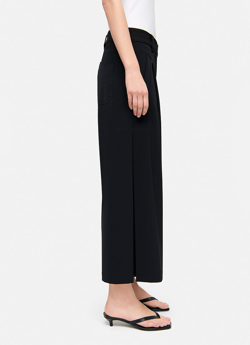 Cambio Celeste Belt Techno Crop Pant