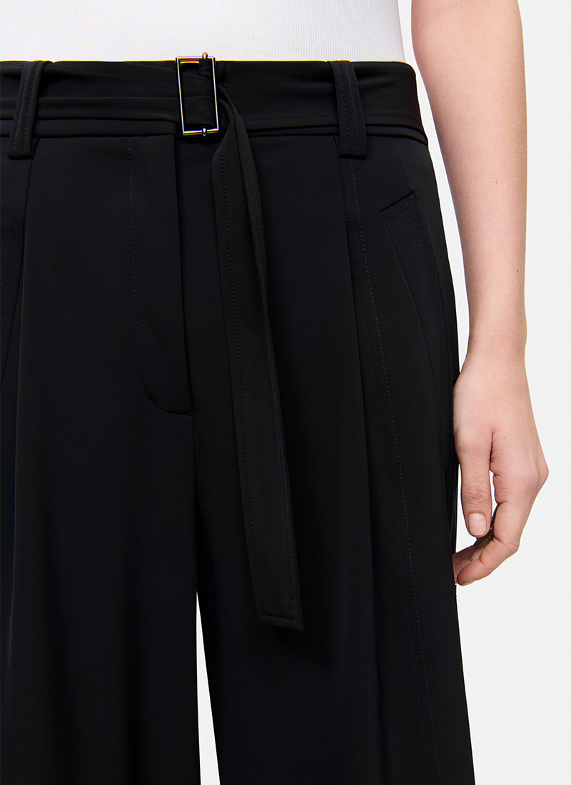 Cambio Celeste Belt Techno Crop Pant