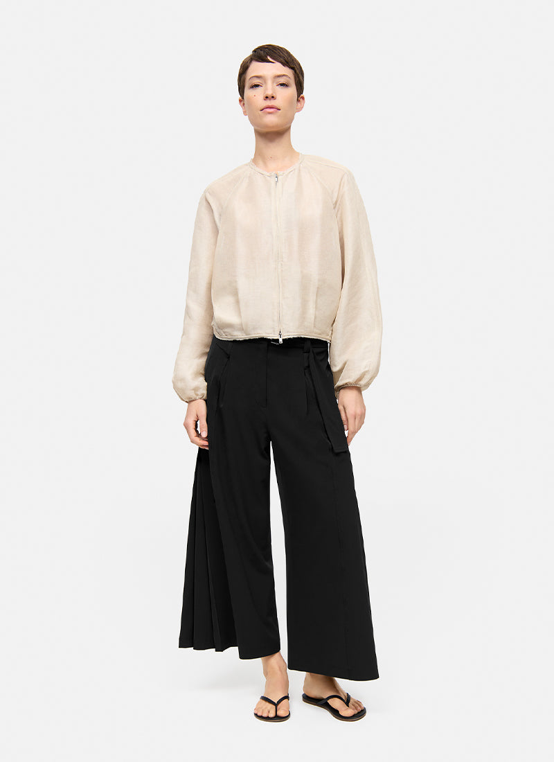 Cambio Celeste Belt Techno Crop Pant