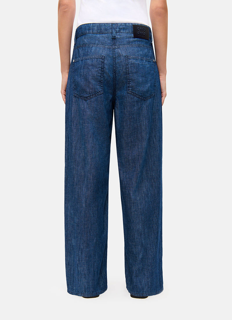 Cambio Wide Leg Baggy Jeans