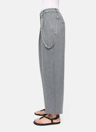 Cambio Emilie Flannel Jersey Crystal Chain Pant