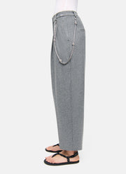 Cambio Emilie Flannel Jersey Crystal Chain Pant