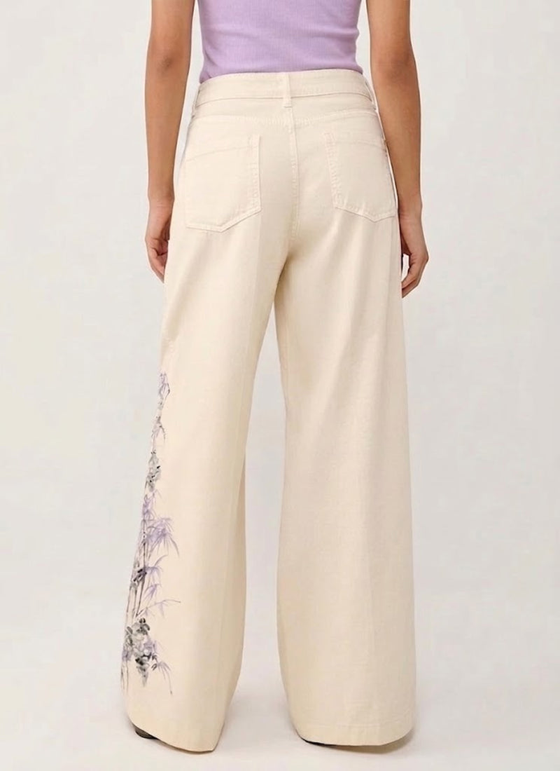 Cambio Adrienne Drawstring Floral Pant