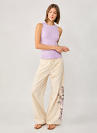 Cambio Adrienne Drawstring Floral Pant