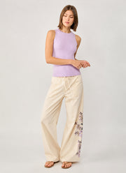Cambio Adrienne Drawstring Floral Pant