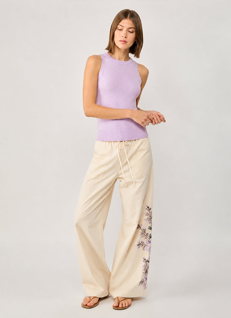 Cambio Adrienne Drawstring Floral Pant