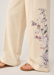 Cambio Adrienne Drawstring Floral Pant