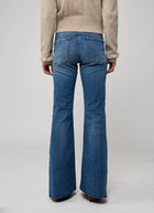 Fabienne Side Seam Patch Flare Jeans