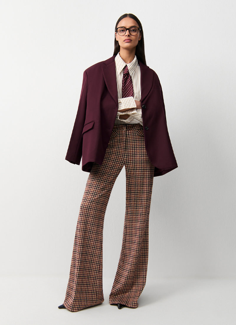Cambio Famous Houndstooth Flare Pant