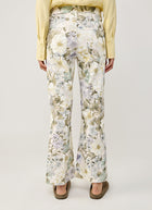 Cambio Fabienne Floral Cropped Flare Jeans
