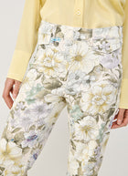 Cambio Fabienne Floral Cropped Flare Jeans