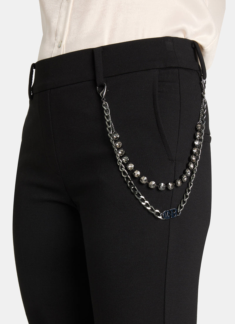 Francoise Crystal Chain Pant by Cambio at Andrews